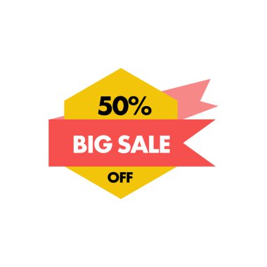 Banner satış grafik tasarım şablonu vektör izole