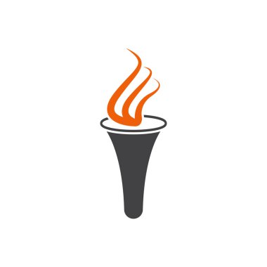 Torch icon design template vector isolated