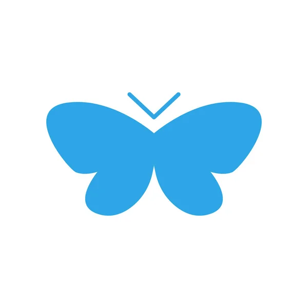 Illustrazione isolata vettoriale modello icona design farfalla — Vettoriale Stock