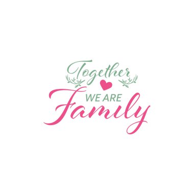 Aile tırnak içinde tipografi