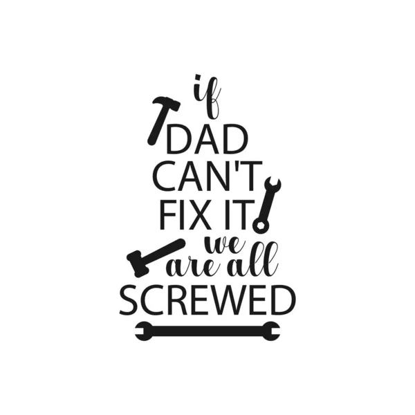 Babam harf tipografisinden alıntı yapıyor. — Stok Vektör