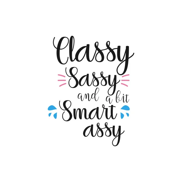 Sassy quote letting typography — стоковий вектор