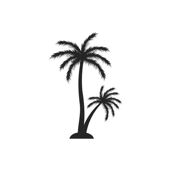 Palm Tree Grafikus Tervezősablon Vektor Elszigetelt — Stock Vector