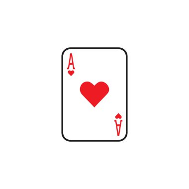 Oyun kartı grafik tasarım şablonu izole edildi