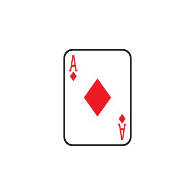 Oyun kartı grafik tasarım şablonu izole edildi