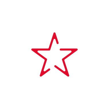 Soyut yıldız grafik tasarım şablonu izole edildi