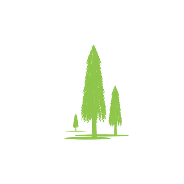 松の木のアイコンデザインテンプレートベクトル分離 — ストックベクタ