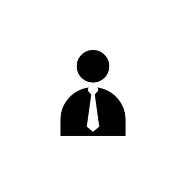 İş adamı simgesi tasarım şablonu izole edildi