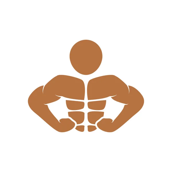Bodybuilding Εικονίδιο Σχεδιασμό Πρότυπο Διάνυσμα Απομονωμένη Εικόνα — Διανυσματικό Αρχείο