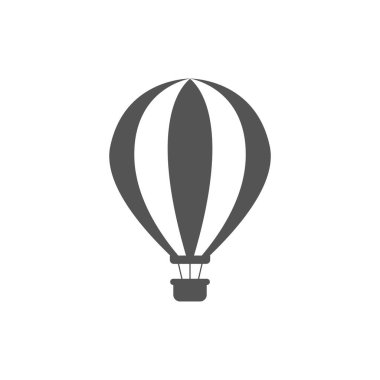 Hava balonu tasarım şablonu vektör izole illüstrasyonu