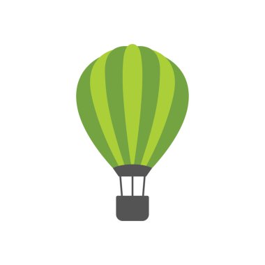 Hava balonu tasarım şablonu vektör izole illüstrasyonu