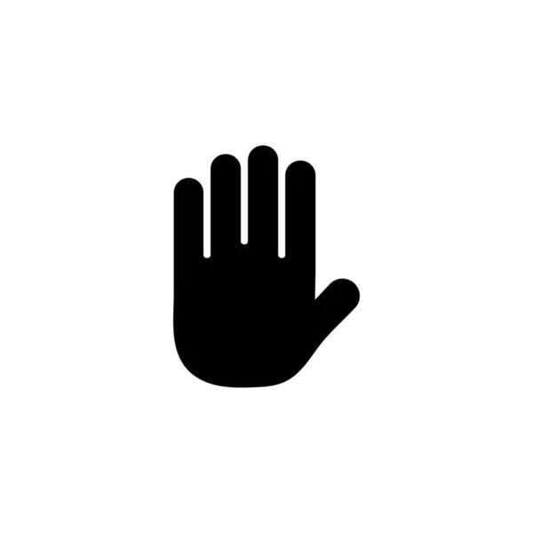 Handfläche Hand Icon Design Template Vektor Isolierte Illustration — Stockvektor