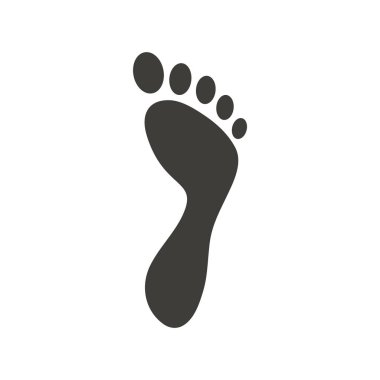 Foot Palm simgesi tasarım şablonu izole edilmiş illüstrasyon