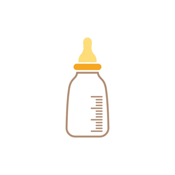 Dziecko mleko butelka ikona projekt wzór wektor izolowane — Wektor stockowy