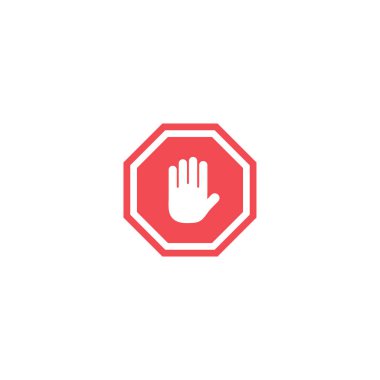 Avuç içi simgesi tasarım şablonunu izole et