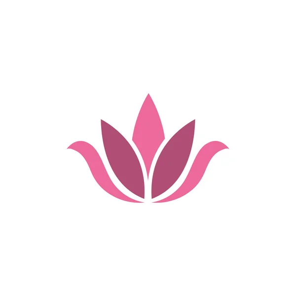 Lotus Blume Icon Design Template Vektor isoliert — Stockvektor