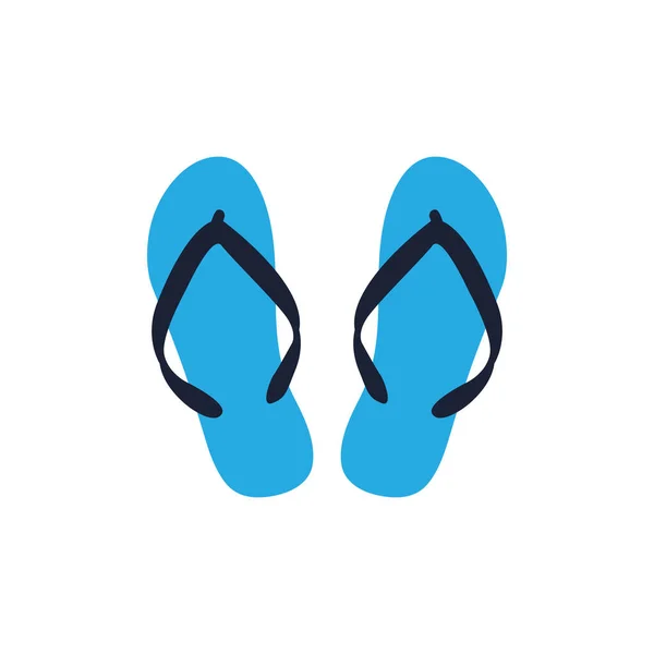 Flip Flop Gráfico Design Modelo Vetor Isolado Ilustração — Vetor de Stock