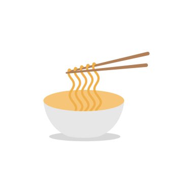 Erişte grafik tasarım şablonu vektör izole çizimi