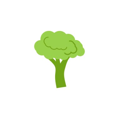 Brokoli grafik tasarım şablonu vektör izole çizimi