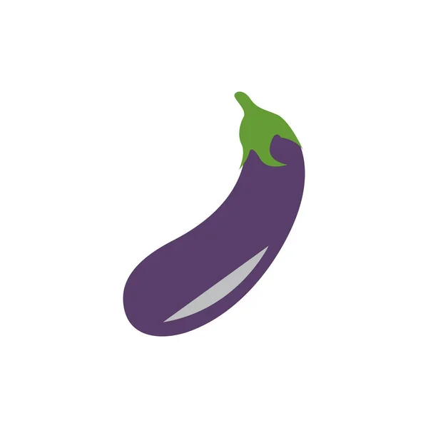 Eggplant Design Gráfico Modelo Vetor Isolado Ilustração —  Vetores de Stock
