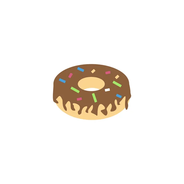 Modèle Conception Graphique Donut Illustration Vectorielle Isolée — Image vectorielle