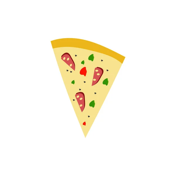 Иллюстрация Векторного Дизайна Пиццы — стоковый вектор