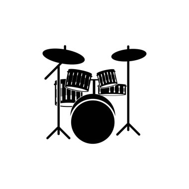 Davul grafik tasarım şablonu vektör izole çizimi