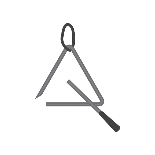Triángulo Instrumento Diseño Gráfico Plantilla Vector Ilustración Aislada — Archivo Imágenes Vectoriales