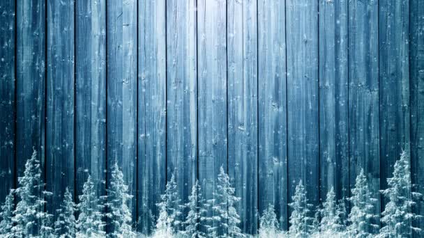 Winterlandschaft Hintergrund Animation — Stockvideo