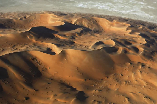 Kum tepeleri Rub Al hali, havadan görünümü — Stok fotoğraf