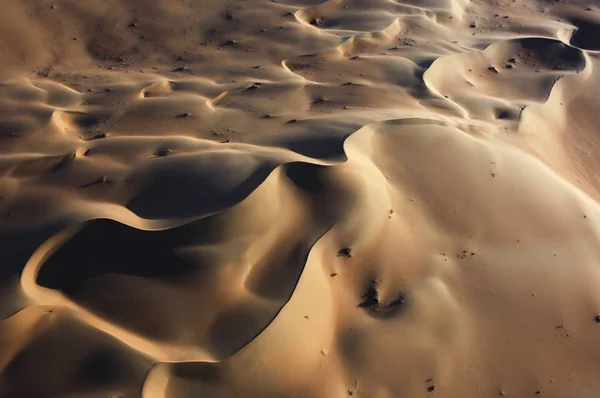 Vue aérienne des dunes de sable à Rub Al Khali — Photo