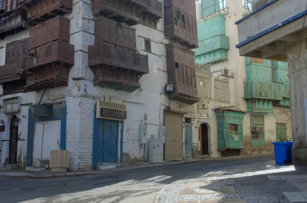 Bâtiments et rues de la vieille ville de Jeddah — Photo