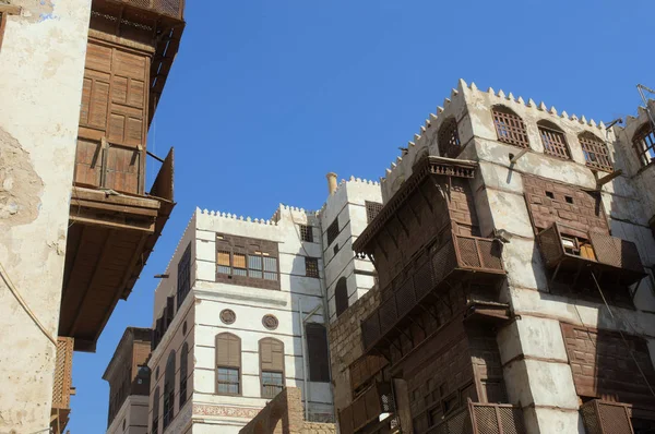Džidda staré město budov a ulic — Stock fotografie