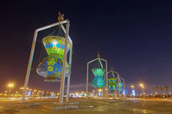 Cidde Landmark, İslam tasarım anıt antik Sculptur ışıklar