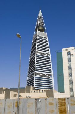 Riyad - 21 Ekim: Al Faisaliah Kulesi ve çevresi dengesi üzerinde