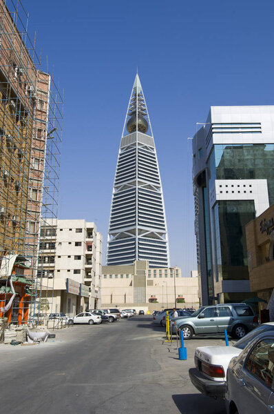 Al Faisaliah Tower and Surroundings on October 21, 2007 in Riyad