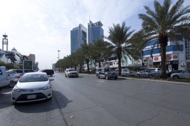Tahlia Street's lüks mağaza ve kafe'nın kentin olduğunu