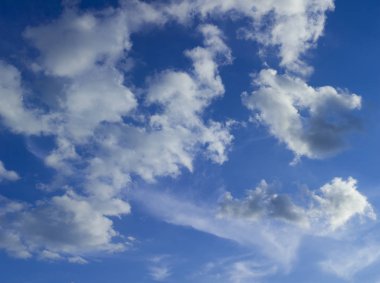 bulutlu mavi gökyüzü