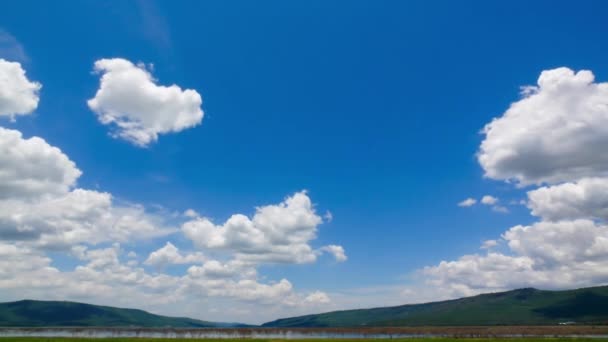 Time Lapse Nuvola Cielo Nuvole Movimento Luce Del Sole — Video Stock