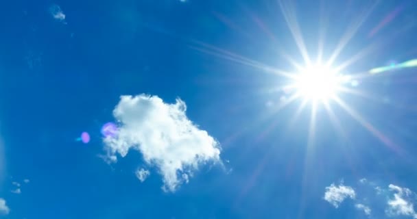 Ciel Nuageux Laps Temps Nuages Mouvement Lumière Soleil — Video