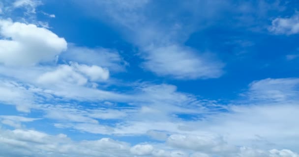 Cielo Nuboso Lapso Tiempo Nube Movimiento Luz Solar — Vídeos de Stock