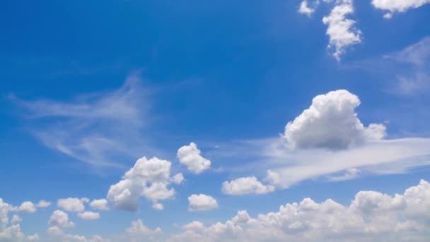 Cielo Nuboso Lapso Tiempo Nube Movimiento Luz Solar — Vídeos de Stock