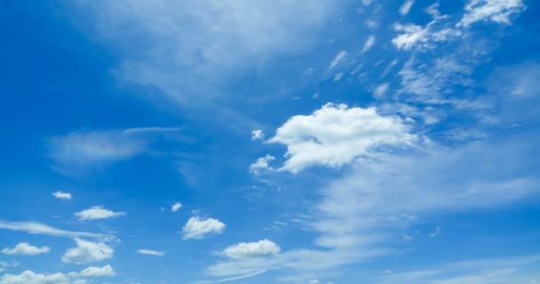 Cielo Nuboso Lapso Tiempo Nube Movimiento Luz Solar — Vídeos de Stock