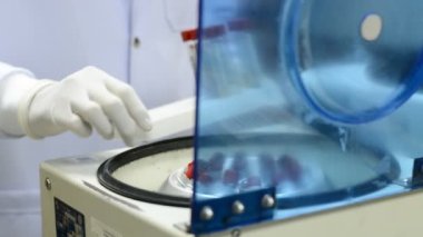 Laboratuvarda analiz ya da araştırma yapan bilim adamları.