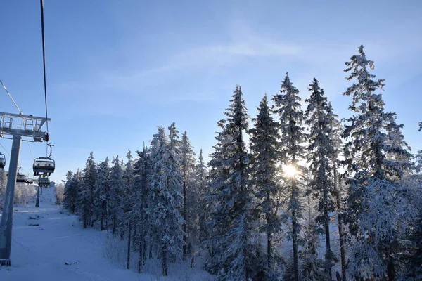 Naturaleza Nieve Rusia Ural —  Fotos de Stock