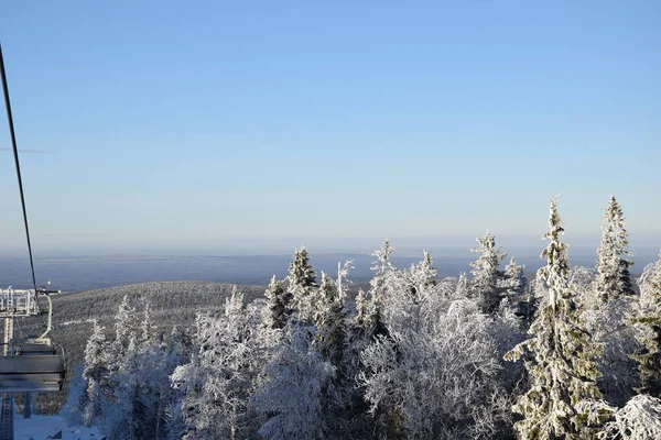 Naturaleza Nieve Rusia Ural —  Fotos de Stock