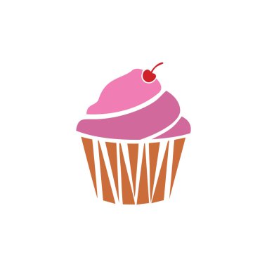 Soyut cupcake kutsal kişilerin resmi logosu