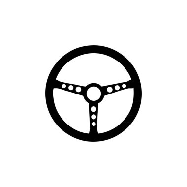 Siyah araba direksiyon sembolü
