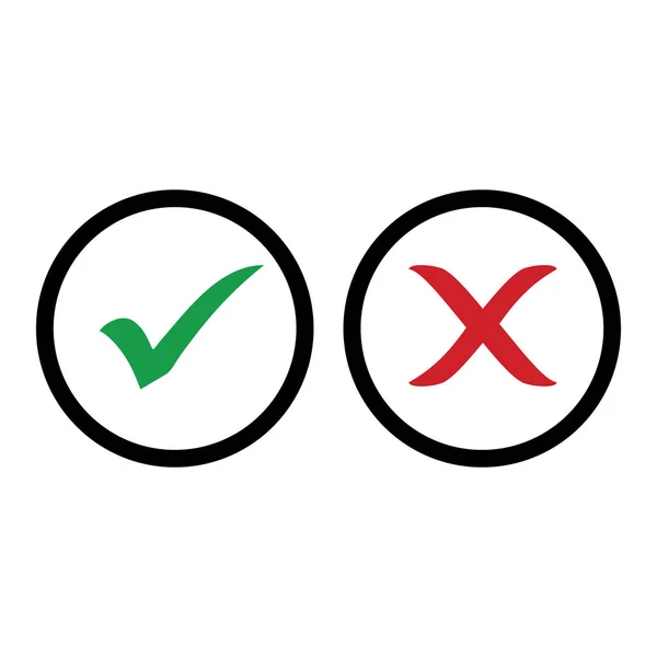 Aprovar Rejeitar Logotipo Ícone — Fotografia de Stock