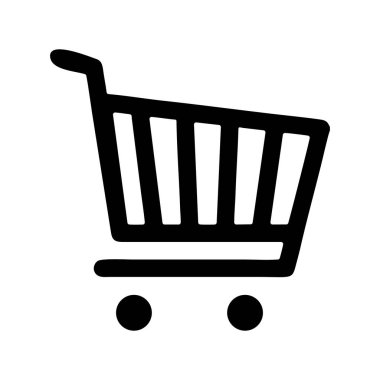 Market arabası simgesi